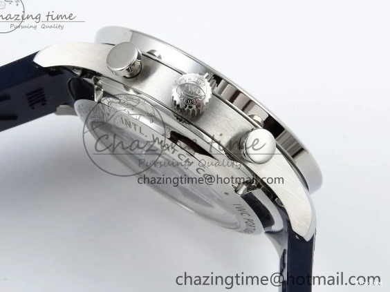 MIROTIME 0103 Casual Portuguese Chrono IW3716 Z+F 1:1 Best Edition White Dial on Blue Rubber Strap A 7016